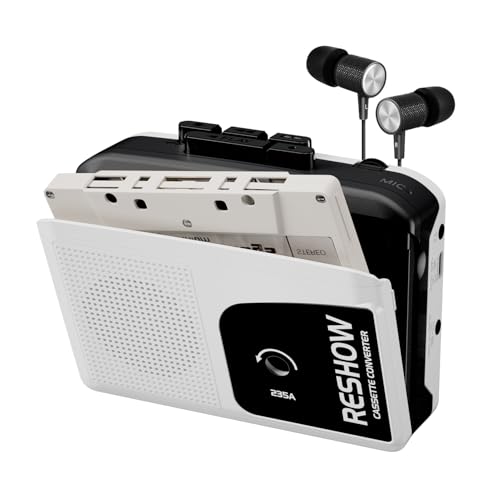 Convertisseur de cassette audio vers numérique USB Reshow blanc pour sauver vos musiques