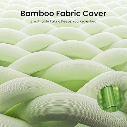 Image of Marsail Full Size 3 Inch Cooling Gel Memory Foam Mattress Topper, Soft Removable Cover, CertiPUR-US & Oeko-TEX Certified, for Sofa, RV, Camping