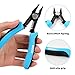 WGGE Wire Cutters Precision Flush Pliers with Supplementary Stripping, Cutting Pliers, Handy and Slim Diagonal Cutters, Ultra Sharp Wire Cutter, 10-20AWG wire stripper (6 inch)