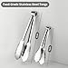 Serving Tongs,Tongs for Serving Food,Food-Grade Stainless Steel Tongs,Small Tongs,Metal Tongs,Cooking Tongs,Kitchen Tongs,Perfect for Food,Salad and BBQ Set Dishwasher Safe（7Inch*4,9Inch*2)