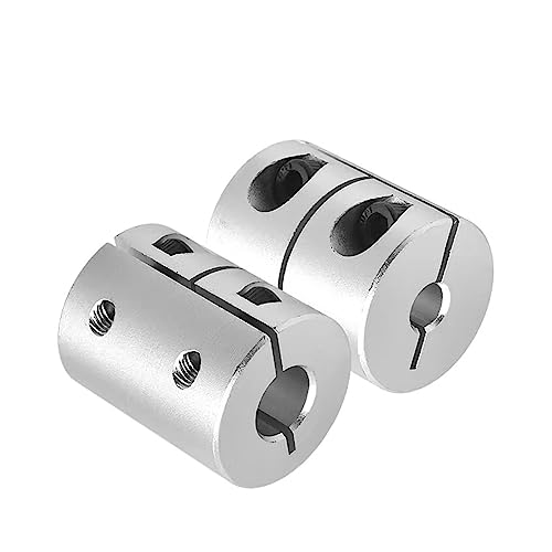 Rigid Coupling,Stainless Steel Rigid Coupling 1pcs D20L25 3D Printer Part Lead Screw Coupler Rigid Coupler Rigid Coupling Motor Connector Motor Shaft Coupling(5x10)