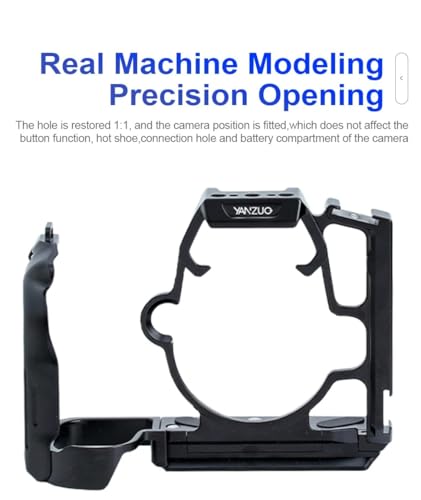 Image of Aluminum Alloy Camera Protection Cage Rig Stabilizer Frame for LUMIX GH6 / GH7 Camera (Titanium)