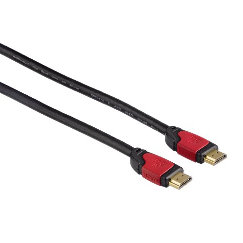 High Speed HDMI Kabel, 4K Ultra HD, 3D tauglich (Ethernet, ACR, vergoldete Kontakte, z. B. für Blu-ray-Player, SAT-Receiver, 5 m) schwarz