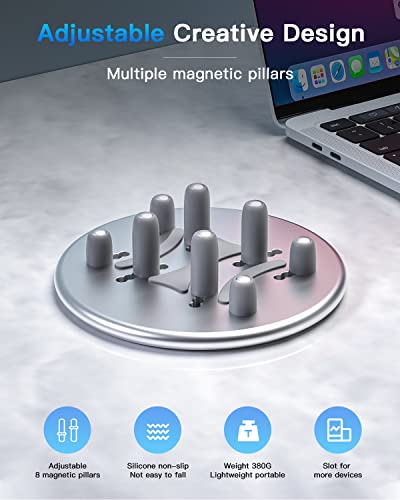 Vertical-Laptop-Stand-for-Desks3-Slot-Vertical-Laptop-Holder-with-Adjustable-Dock-MacBook-Pro-Stand-with-Phone-Holders-Fits-for-MacBookSurface-Dell-Chromebook-and-Gaming-LaptopsSilver