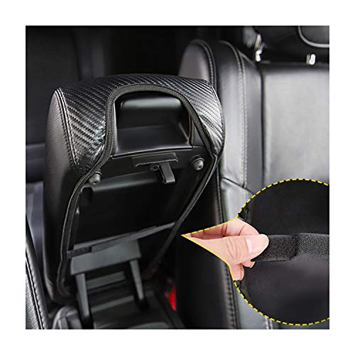 Image of CDEFG Center Console Cover for Grand Cherokee 2011-2019 2020 2021 Armrest Cover Console Lid Pads Supporter Carbon Fiber (Console Cover)