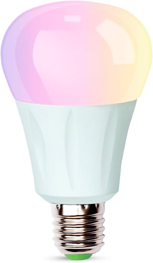 ihomma RGB LED Smart Light Bulbs E27, Bluetooth Control, reguable, Multicolour, Light Cold + cálidad Control, with App Ios And Android, 7 W 10 W 580Lumen [Energy Class A]
