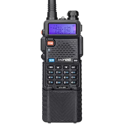 BAOFENG 5W Handheld Ham Radio with 3800mAh Type-C Charging Battery Long Range 2 Way Radio 144-148Mhz,430-450Mhz Walkie Talkies with Earpiece