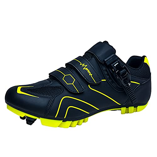 Scarpe da Ciclismo MTB per Uomo Donna Scarpe da Mountain Bike Traspirante Antiscivolo Compatibile...
