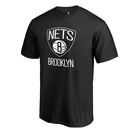Outerstuff NBA Youth 8-20 Team Color Performance Polyester Primary Logo Team T-Shirt (Brooklyn Nets Black, 8)
