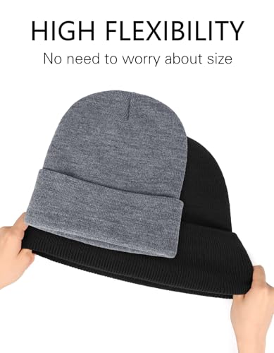 Image of Bigfoot Beanie for Men - Sasquatch Hat Winter Knit Cuffed Beanie for Women - Bigfoot Gifts for Christmas & New Year