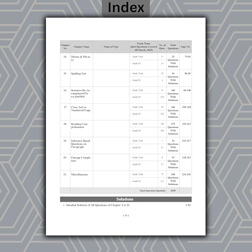 Image of Examcart Bank Clerk & PO English Question Bank Book | 21 Chapters with 2600+ PYQs | Chapter, Type & Level-wise Question | For SBI, IBPS, RRB, NABARD, LIC & All Banking Exams 2026