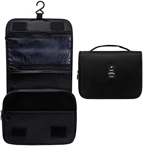 OrgaWise Travel Toiletry Bag Hanging Wash Bag Portable Women Girls Cosmetic Makeup Organizer with Waterproof Drawstring Bag