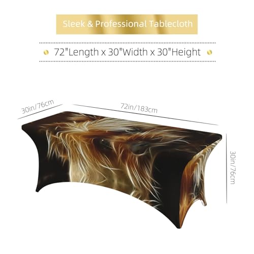 Housses de table rectangulaires sans pli pour masquer les pieds usés - 7