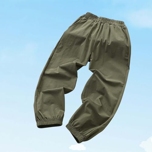 Boys Cargo Pants Casual Elastic Wasit Pull On Sweatpants Slimming Lounge Solid Color School Pants for Boys 5-16 Years4