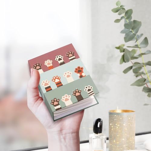 Image of Even Photo Album Book, Album for photos collection, 4 inch x 6 inch (10 x 15 Cm) size Photo collection album with taxture and design on Cover (100 PHOTO SPACE) (cat foot print)
