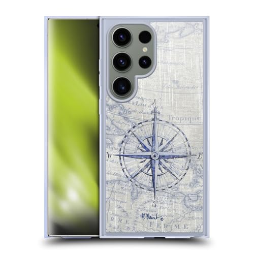 Coque en gel boussole d'époque pour Samsung Galaxy S24 Ultra et MagSafe