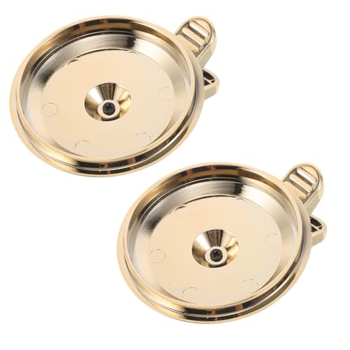 BESTYASH Clip Portacandele Conici per Decorazioni Festive 2 Pezzi Base Dorata Portacandele Clip per Alberi di Natale e Centrotavola Accessori Casa per Feste e Decorazione Tavola