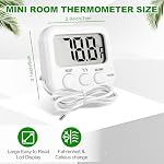 Kingdder 6 Pack Digital Fridge Thermometer External Sensor Magnetic LCD - Image 2