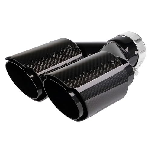 Ping Noise from Exhaust when Cooling Down - 2017-2019 Volvo 6 Bielpord Carbon Fiber Exhaust Tips 2.5' Inlet to Dual 3.5' Outlet Tailpipe Fit for 61-63 mm Exhaust Pipe