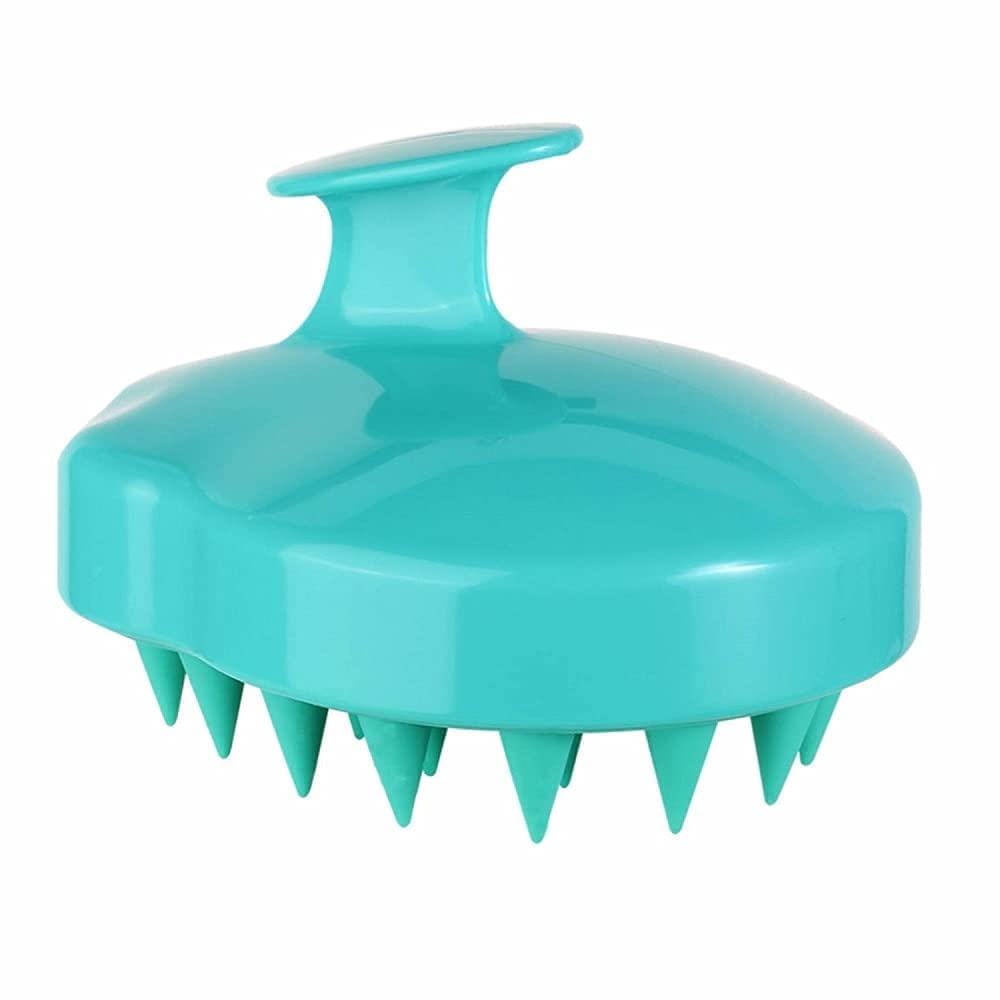 Krishna Zone Hair Scalp Massager Shampoo Brush Head Massage Soft Silicone Bristles Care and Remove Dandruff Growth Deep Cleaning Body Washing Transparent Shower Comb(Multi Color)