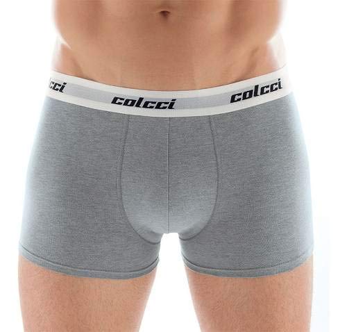 Kit 3Cueca Boxer Cot Elast , Colcci, Masculino, Preto/Branco/Cinza, M