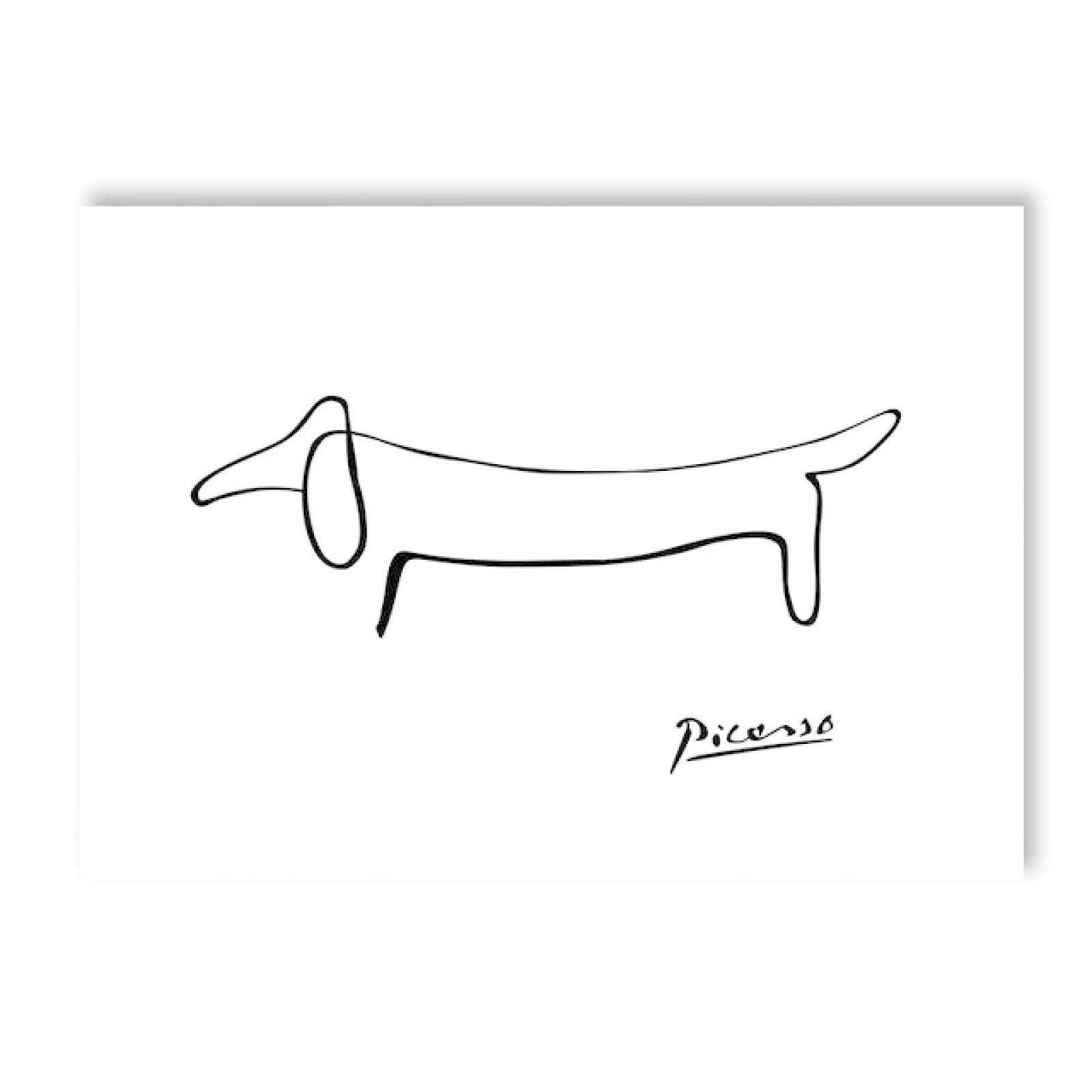 Stampa artistica di Picasso Dachshund Line: decorazione minimalista per la cameretta dei bambini (download digitale) - Italia Stampa artistica di Picasso Dachshund Line: decorazione minimalista per la cameretta dei bambini (download digitale) - Italia