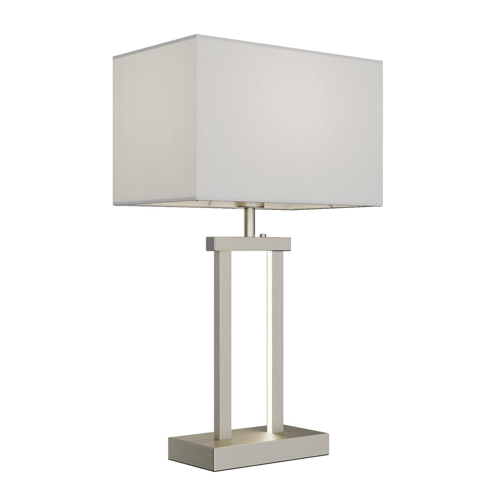 Lindby Lampada da tavolo dimmerabile (Moderno) colore Grigio, in Tessuto ad es. Soggiorno & Sala pranzo lampada tessuto