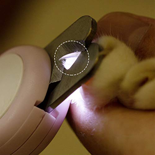 Cortador de unhas Balacoo para cães com luz de LED, cortador de unhas para gatos e cães, tesouras de