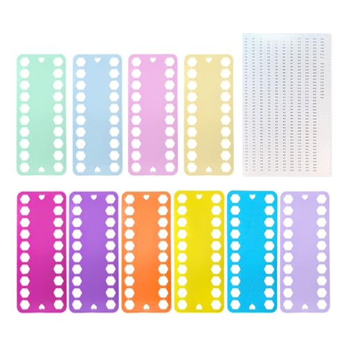 DAZZLUXE 10 tablas de enhebrar, 1 etiqueta, accesorios de punto de cruz, soporte para hilo de bordar, organizador de hilo de punto de cruz, organizador de hilo de bordar, accesorios de manualidades