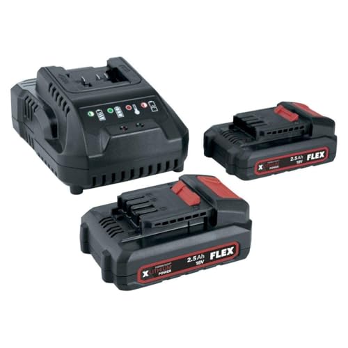Produktbild FLEX Ladegerät + 2 Akkus SET 2,5 AH 18 VOLT P-Set 22 Q