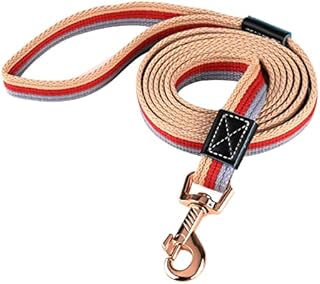Training Lead for Dog,2m Long Line Dog Leash Thick Canvas Durable Dog Stop Pulling Rope Lead Non-slip Dog Recall Lead for Pet Puppy Walking Training Obedience Camping Play Backyard(Red)