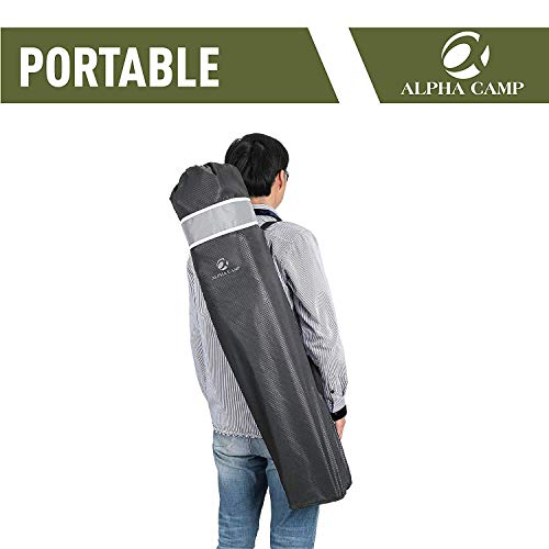 ALPHA CAMP Camping Chair Folding Chair Padded with Drink Holders Fishing Chair with Armrests up to 160 kg Outdoor Chair Extra Wide Comfort - Image 8
