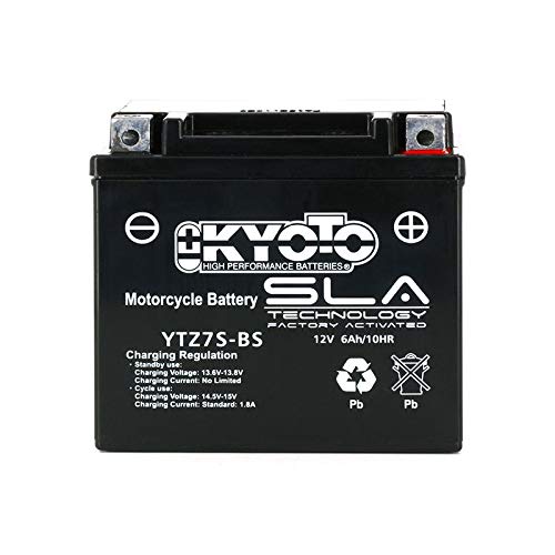 Batterie moto YTZ7S KYOTO SLA 12V 6AH pour résoudre les problèmes de démarrage