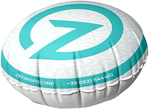 Zefiro Camera Cuscino Gonfiabile ad Aria Galleggiante Diametro Cm 80 X H 55 per Sollevamento Telo Invernale Copertura Piscina con 2 Passacorda - Alta QUALITA' - Made in Italy