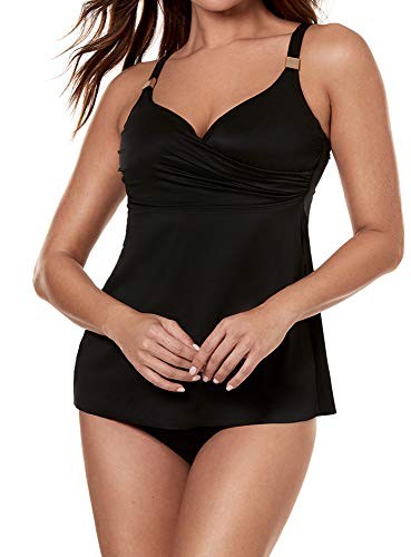 Surplice Underwire Tankini Top D-DDD Cups2