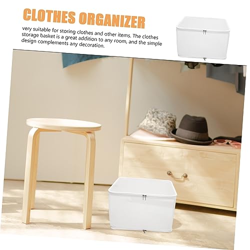 Boîte pliable en PP blanc pour ranger le linge sous le lit