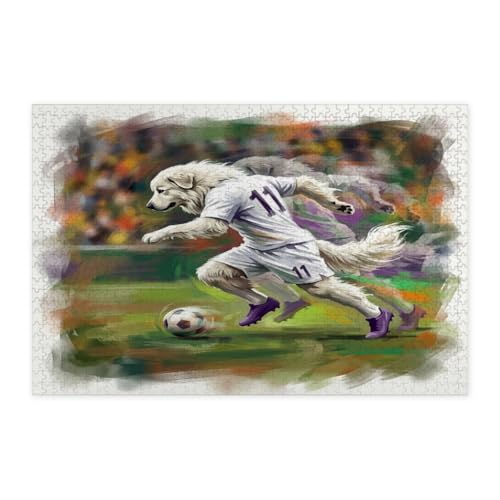 Rompecabezas de 1000 piezas para adultos de madera con diseño deportivo de Grandes Pirineos