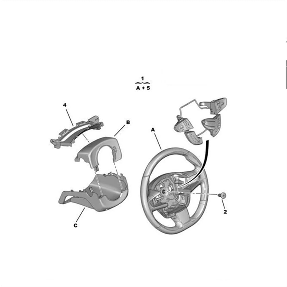 Compatible with Peugeot for 508 508 Car Multifunction Steering Wheel Music Control Button Switch Steering Wheel Speed Cruise Control Switch car Parts