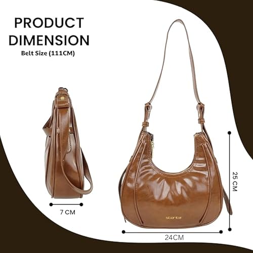 Image of Storite Women's Faux Leather Shoulder Handbags Hobo Bag