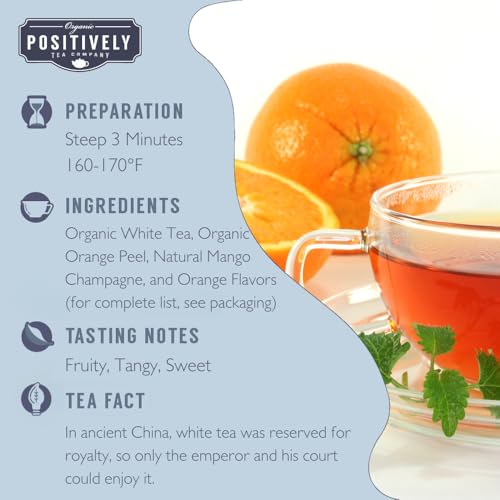 Image of Positively Tea, Organic White Tea Sampler, Loose Leaf, 4 Ounce, 3 Pack
