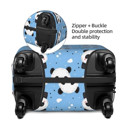 Luggage Cover - Panda Cute Cartoon Print Travel Suitcase Covers For Luggage, High Elasticity Suit Case Cover Protector Fits 18-32 Inch3