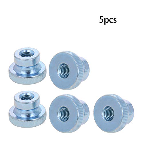 MroMax Zigrinato Pollice Dadi Filettatura M8 5pcs