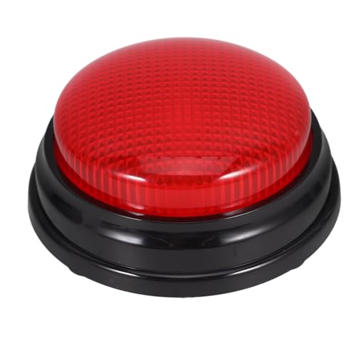 HOLIDYOYO Buzzer De Jeu : Bouton Sonore D'alarme Amusant avec Lumière Bouton De Jeu Buzzer s Parlants Sonore Concours De Fête Jouet Quiz Buzzer De Talent...