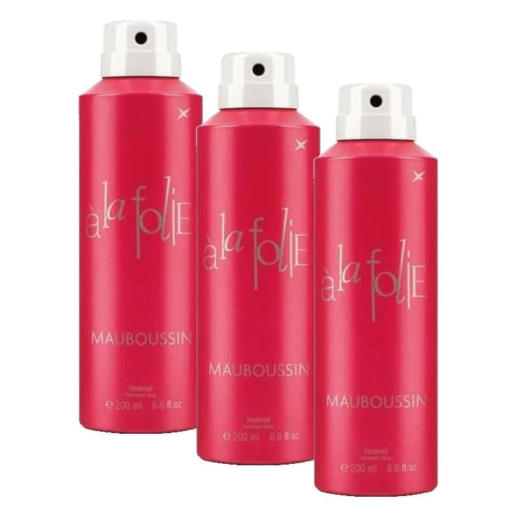 Mauboussin A La Folie Deodorant 200 Ml (3 paketi)
