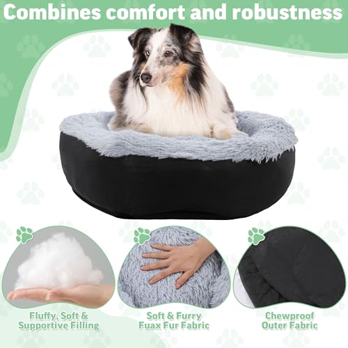 Hombys Indestructible Dog Bed Chew Proof Dog Bed For Aggressive Chewers With Faux Fur Surface thumb #2
