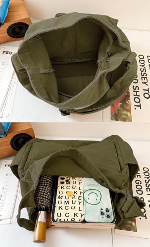 Image of Messenger Bag Hobo Crossbody Bags for Women Canvas Bag Crossbody Tote Bag Shoulder Bag