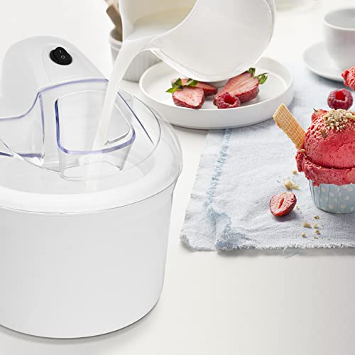 Vpcok Direct Eismaschine 1,5 L Speiseeismaschine Ohne Kompressor für 2-4 Personen in 30 Minuten fertig hausgemachtes Eis, aus Edelstahl mit entnehmbarem Eisbehälter, inkl. Rezeptheft – Bild 7