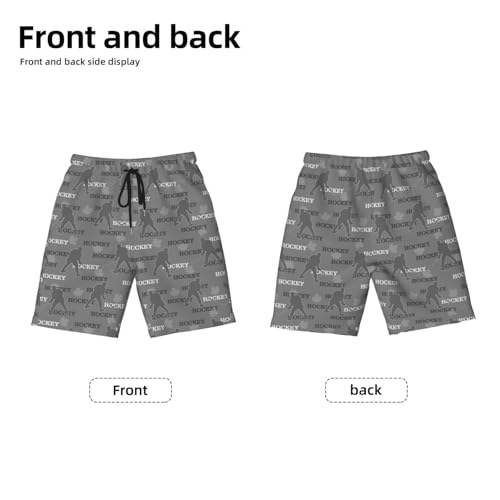 DZUAIKIT Hockey Players Print Boys Swim Trunk with Mesh Liner Breathable Swimsuit Board Shorts Personalized Beach Swim Pants4
