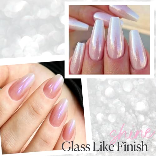Image of AZUREBEAUTY 18ml Shimmer Pearl Chrome Nail Polish