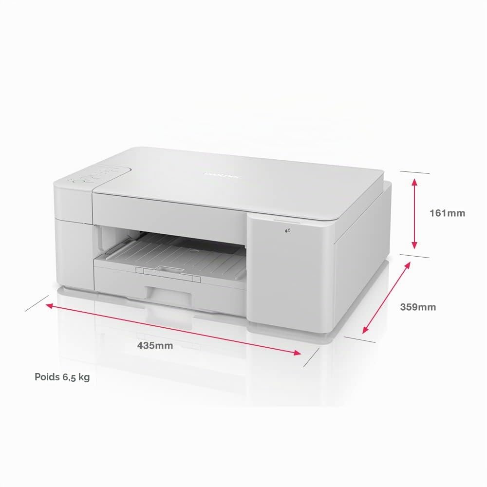 Brother DCP-J1200WE Imprimante à Jet d'encre avec abonnement EcoPro, imprimante à Jet d'encre Couleur sans Fil, 4 Mois d'essai sans Charge, Encre Automatique, 3 en 1 (Impression/Copie/numérisation